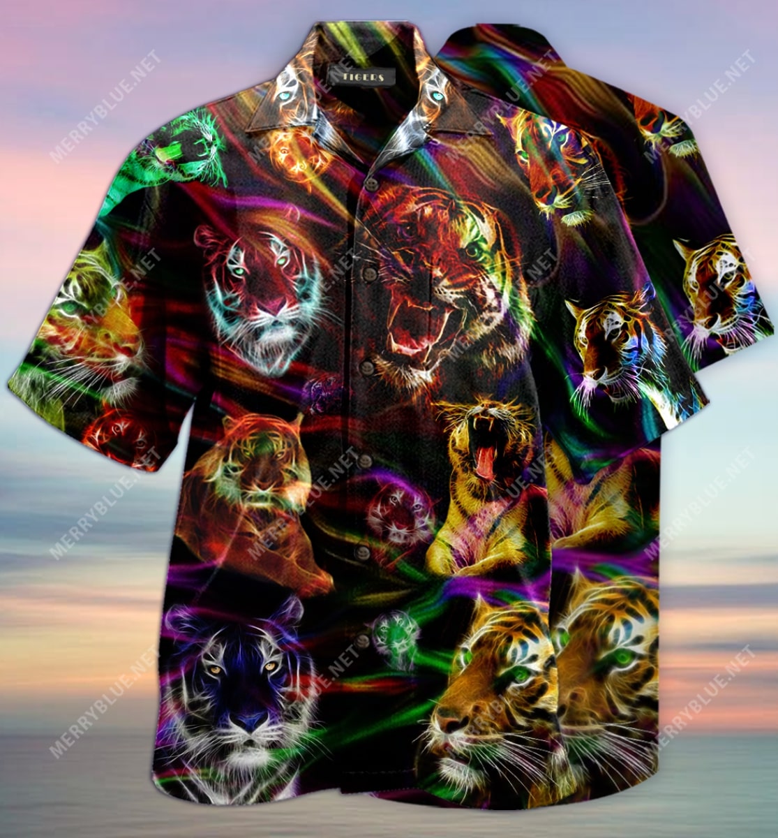 Tiger Colorful All Over Printed Hawaiian Shirt Tiger Colorful All Over Printed Hawaiian Shirt