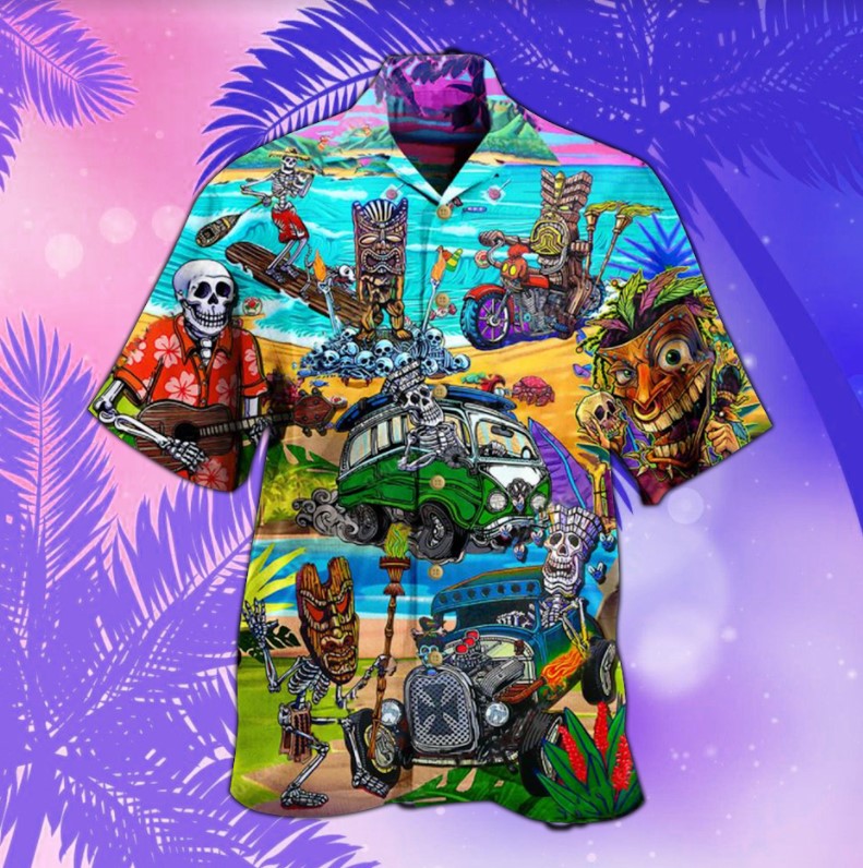 Tiki And Skull Hawaiian Shirt Tiki And Skull Hawaiian Shirt