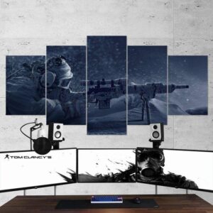 Tom Clancys Rainbow Six Siege Sniper 02 - Gaming 5 Panel Canvas Art Wall Decor