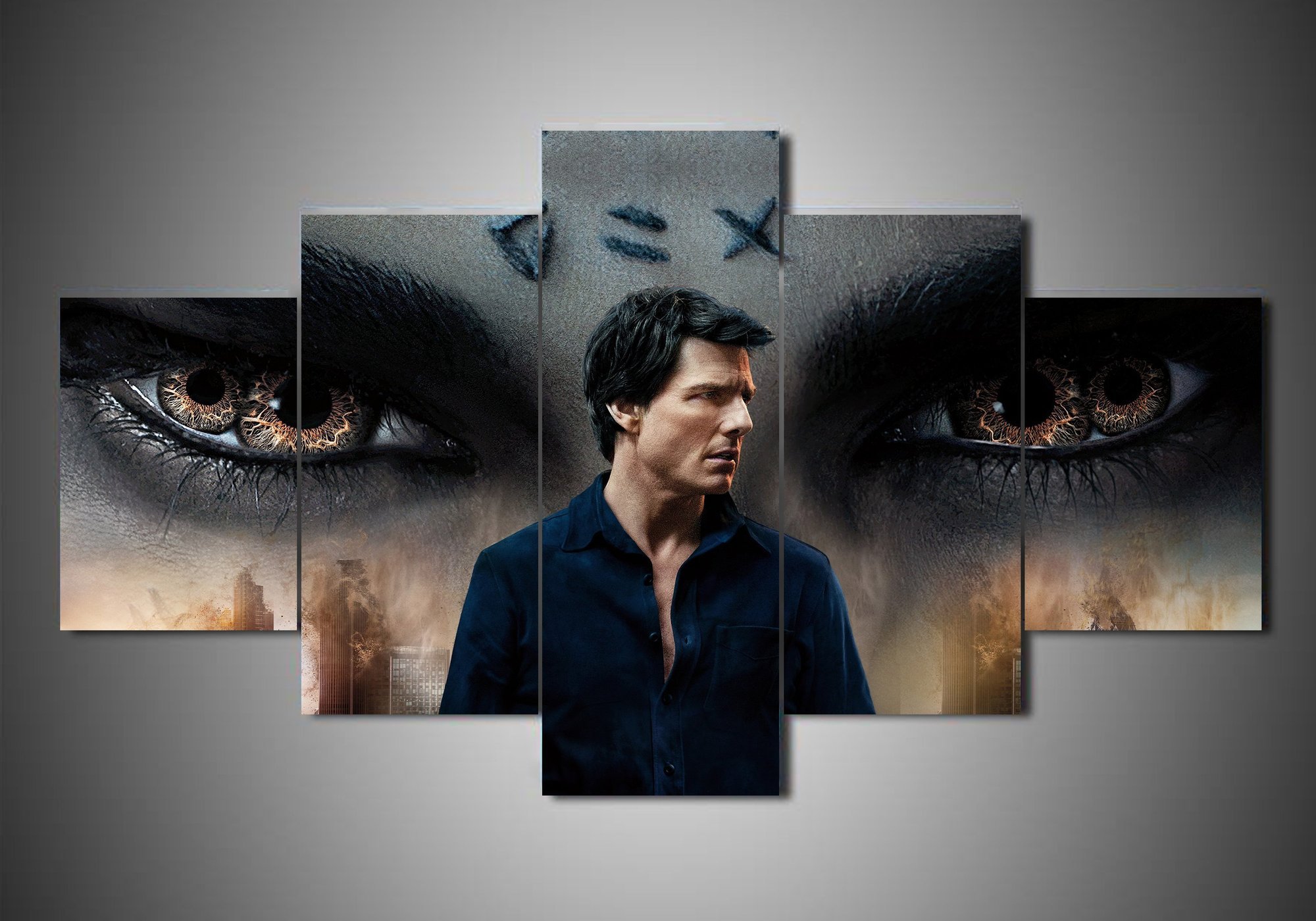 Tom Cruise 1 - Famous Person 5 Panel Canvas Art Wall Decor Tom Cruise 1 - Famous Person 5 Panel Canvas Art Wall Decor