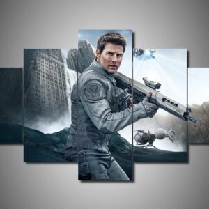 Tom Cruise 2 - Famous Person 5 Panel Canvas Art Wall Decor