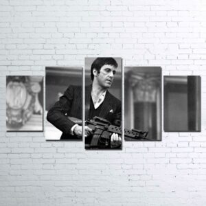 Tony Montana - Movie 5 Panel Canvas Art Wall Decor