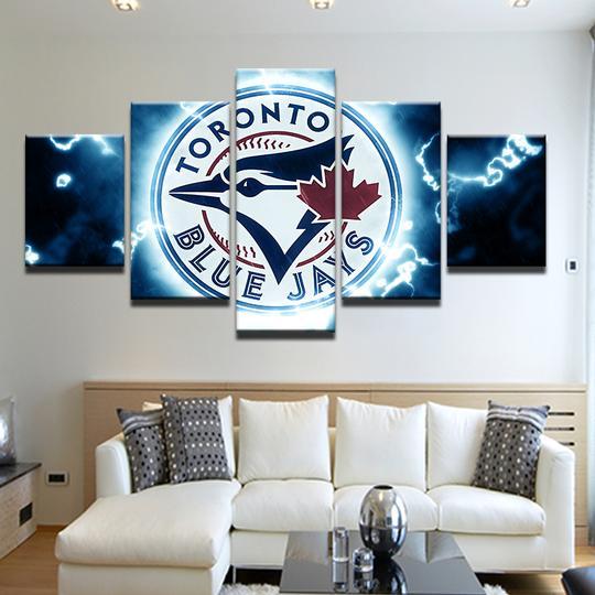 Toronto Blue Jays 4 - Sport 5 Panel Canvas Art Wall Decor Toronto Blue Jays 4 - Sport 5 Panel Canvas Art Wall Decor