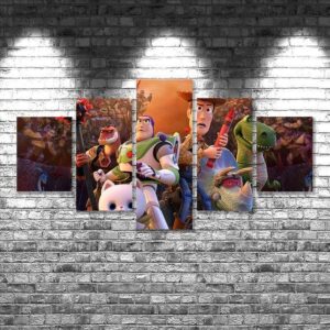 Toy Story 3 - Anime 5 Panel Canvas Art Wall Decor