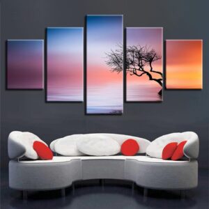 Tree 22 - Nature 5 Panel Canvas Art Wall Decor