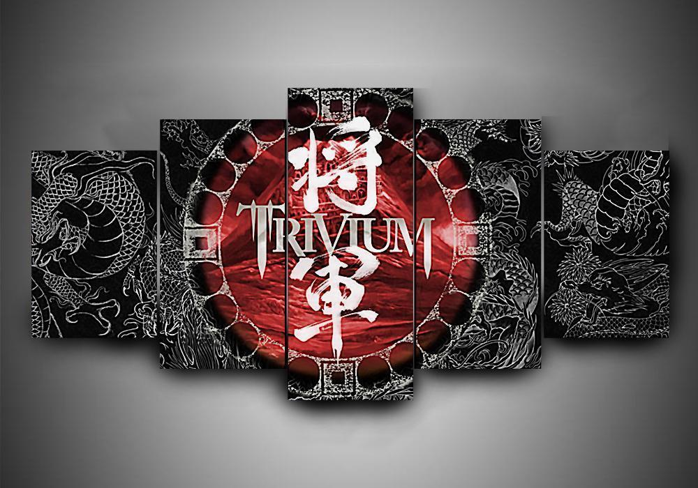 Trivium 1 - Music 5 Panel Canvas Art Wall Decor Trivium 1 - Music 5 Panel Canvas Art Wall Decor