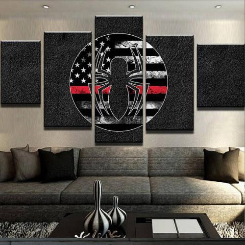 Trl Spiderman - Abstract 5 Panel Canvas Art Wall Decor Trl Spiderman - Abstract 5 Panel Canvas Art Wall Decor