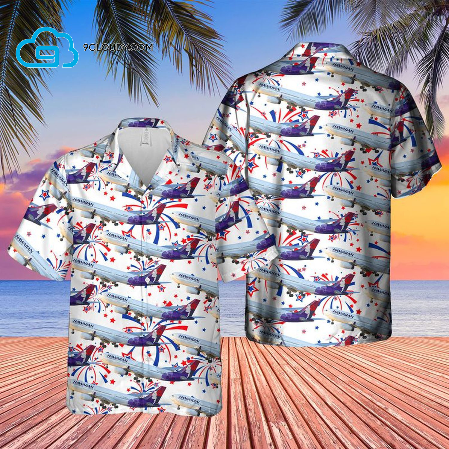 Tropical Airlines Airbus A330-243 Hawaiian Shirt Tropical Airlines Airbus A330-243 Hawaiian Shirt