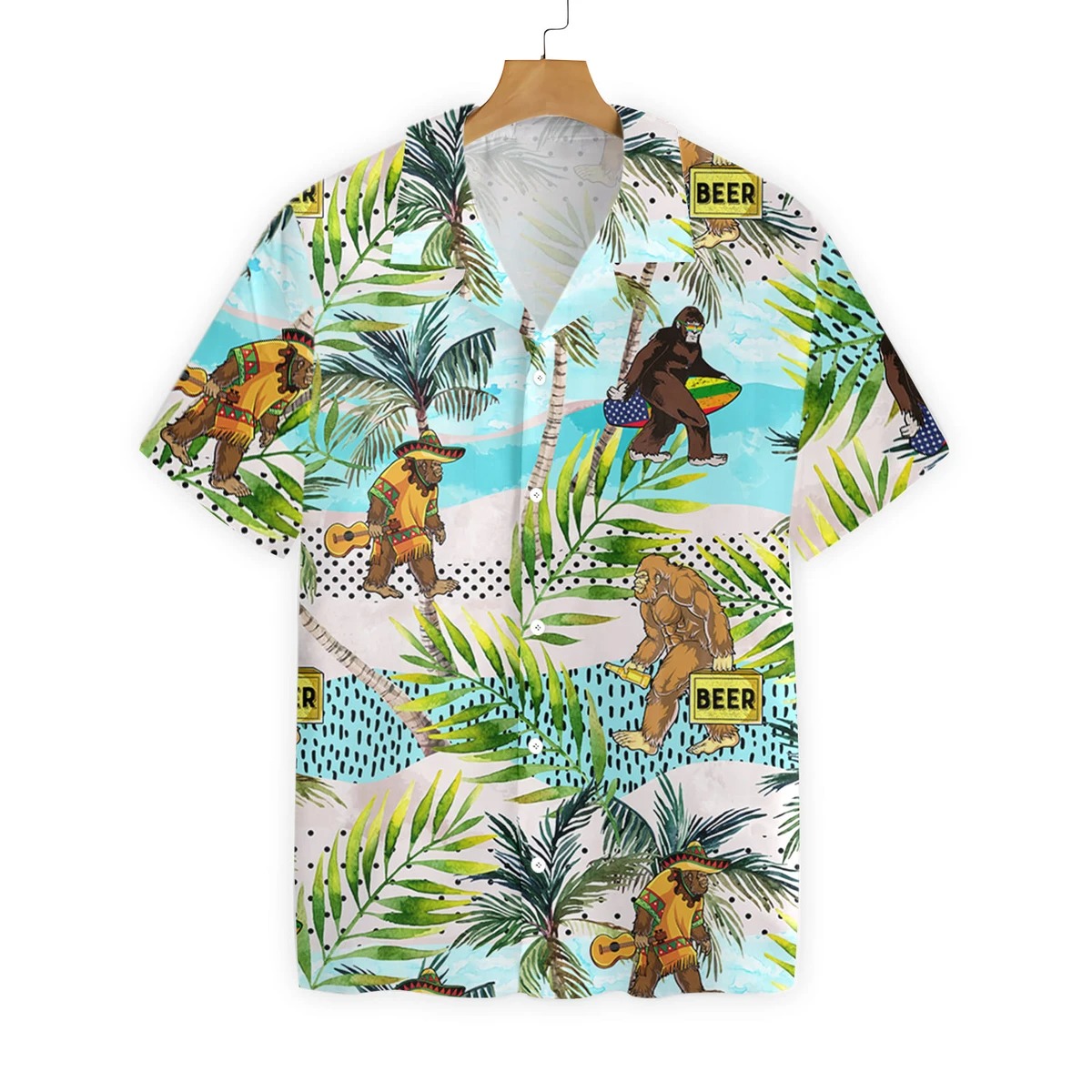 Tropical Bigfoot Summer Hawaiian Shirt Tropical Bigfoot Summer Hawaiian Shirt