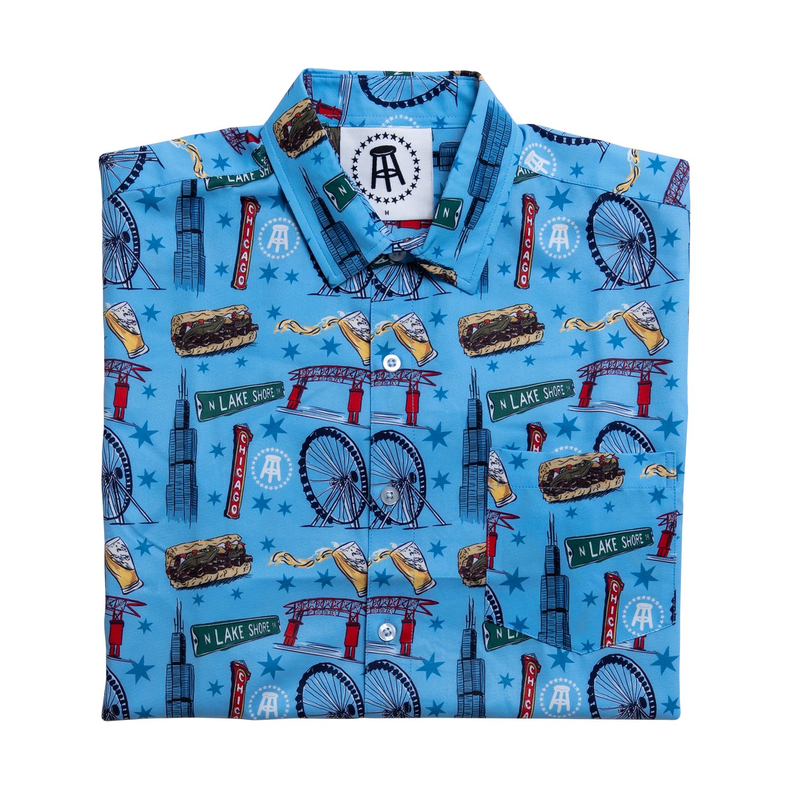Tropical Bros X Barstool Chicago Hawaiian Shirt Tropical Bros X Barstool Chicago Hawaiian Shirt