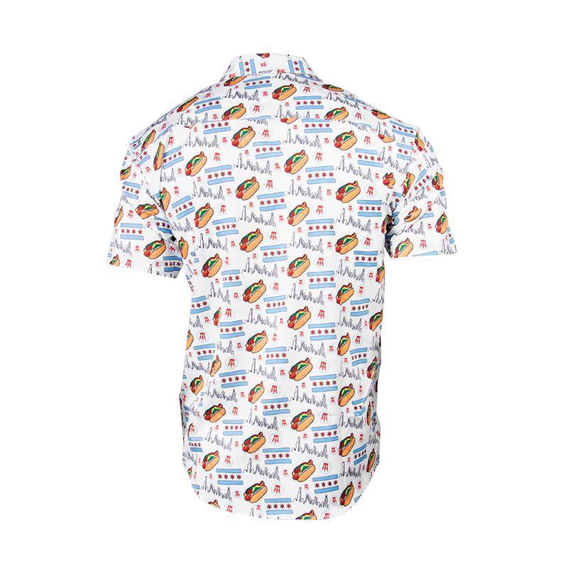 Tropical Bros X Barstool Chicago Hot Dog Hawaiian Shirt Tropical Bros X Barstool Chicago Hot Dog Hawaiian Shirt