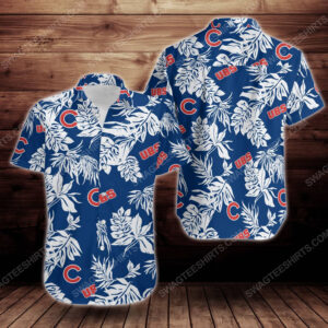 Tropical Chicago Cubs Short Sleeve Hawaiian Shirt