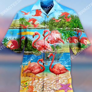 Tropical Flamingo All Over Printing Hawaiian Shirt