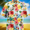Tropical Flower And Bird All Over Printing Hawaiian Shirt