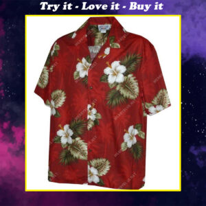 Tropical Flower Full Printing Hawaiian Shirt