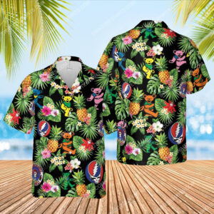 Tropical Fruit Grateful Dead Rock Band Full Printed Hawaiian Shirt