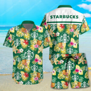 Tropical Fruit Starbucks All Over Print Hawaiian Shirt