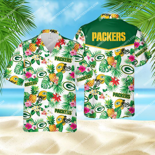Tropical Fruits Green Bay Packers All Over Print Hawaiian Shirt Tropical Fruits Green Bay Packers All Over Print Hawaiian Shirt