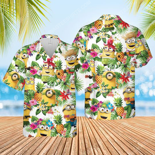 Tropical Fruits Minions Summer Vacation Hawaiian Shirt Tropical Fruits Minions Summer Vacation Hawaiian Shirt