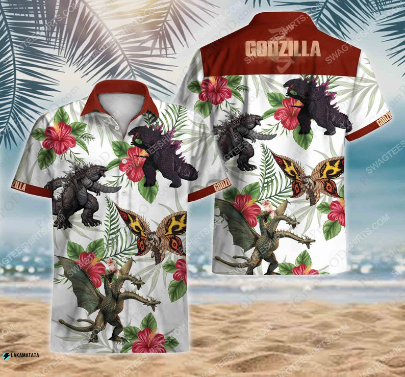 Tropical Godzilla Vs Kong Movie Cartoon Disney Hawaiian Shirt Tropical Godzilla Vs Kong Movie Cartoon Disney Hawaiian Shirt