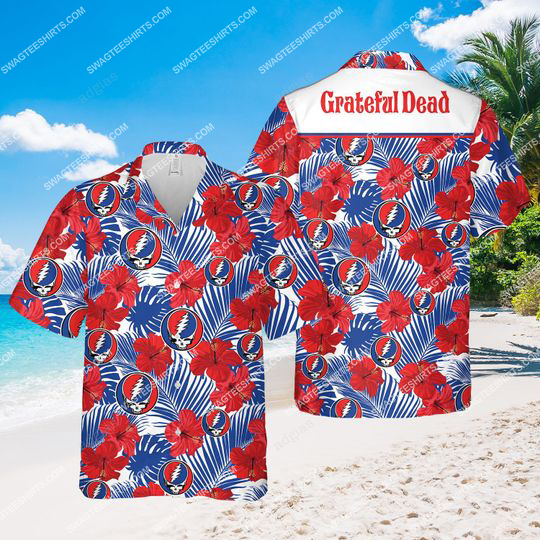 Tropical Grateful Dead Band All Over Print Hawaiian Shirt Tropical Grateful Dead Band All Over Print Hawaiian Shirt