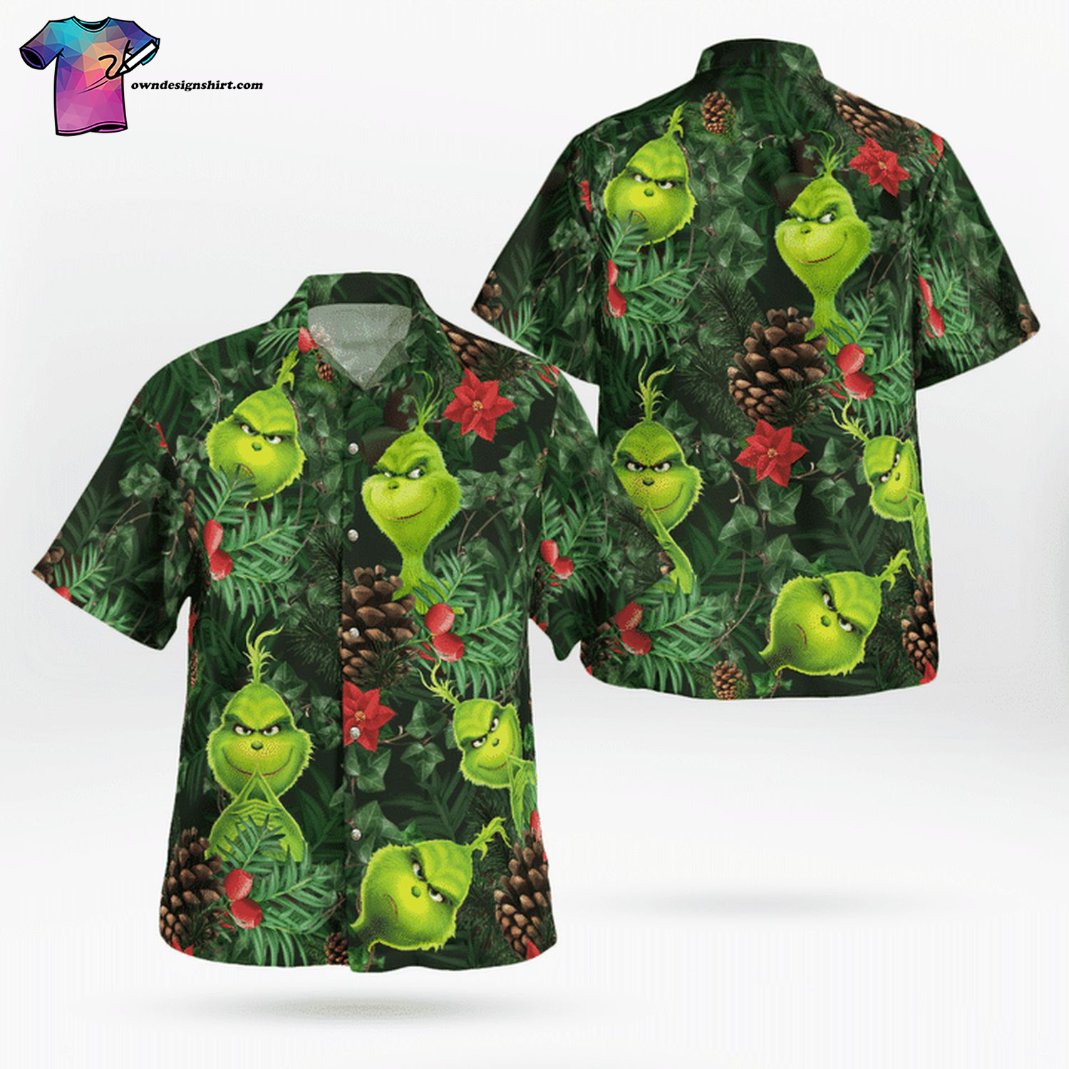 Tropical Grinch All Over Print Hawaiian Shirt Tropical Grinch All Over Print Hawaiian Shirt