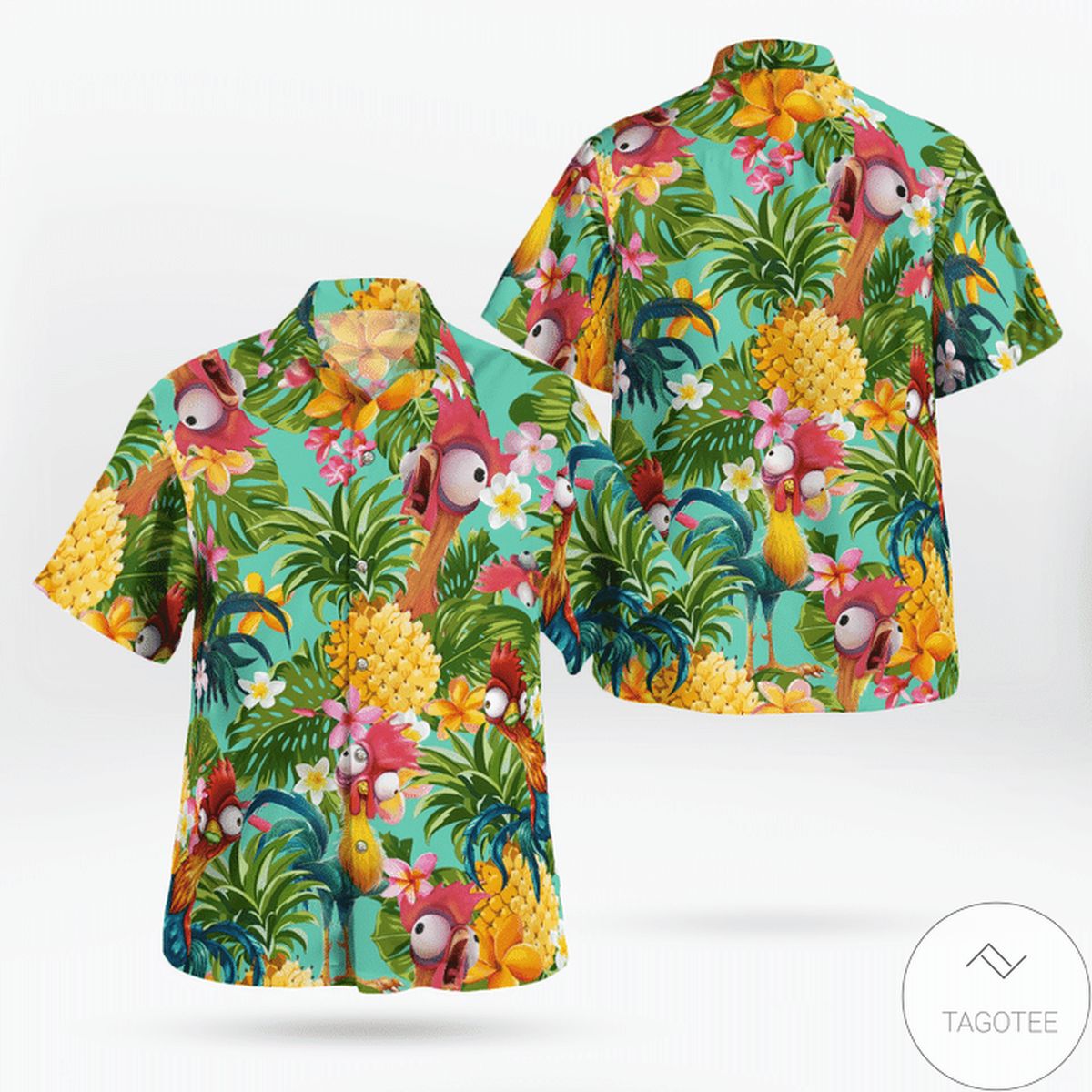Tropical Hei Hei Hawaiian Shirt Tropical Hei Hei Hawaiian Shirt