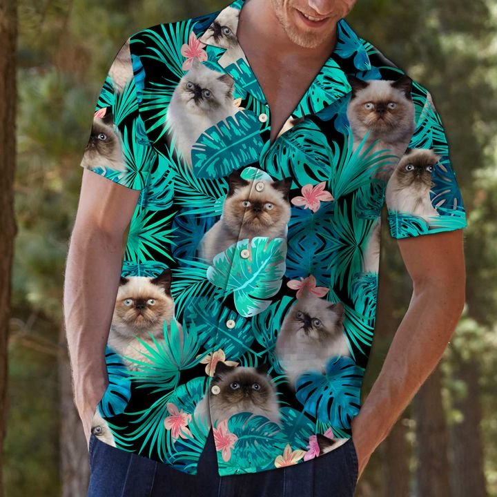 Tropical Himalayan Hawaiian Shirt Summer Button Up Tropical Himalayan Hawaiian Shirt Summer Button Up