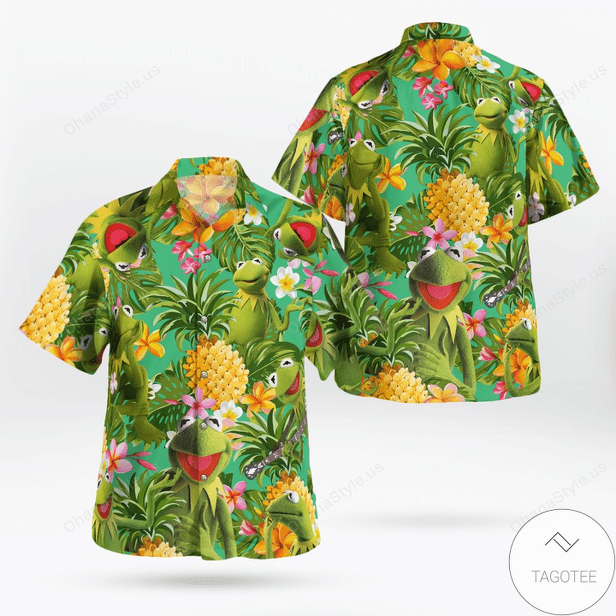 Tropical Kermit The Frog Hawaiian Shirt Tropical Kermit The Frog Hawaiian Shirt