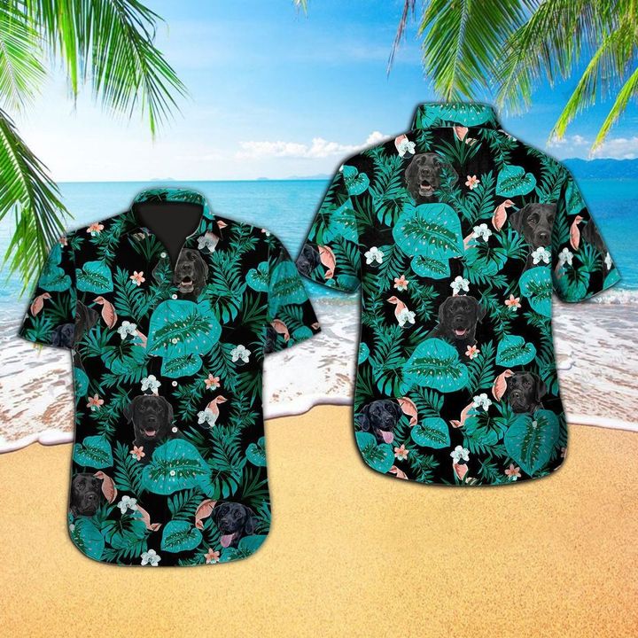 Tropical Labrador Retriever Dog Hawaiian Shirt Tropical Labrador Retriever Dog Hawaiian Shirt