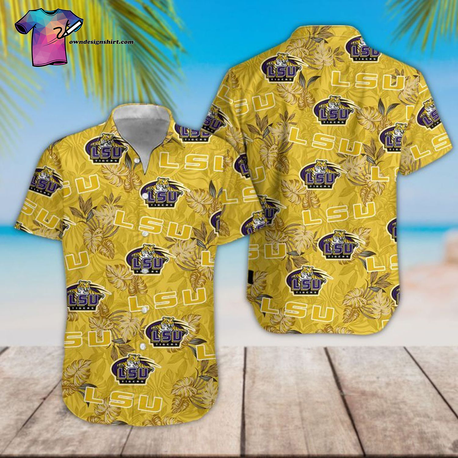 Tropical Lsu Tigers Sport Hawaiian Shirt Tropical Lsu Tigers Sport Hawaiian Shirt