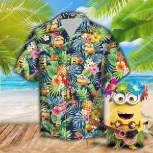 Tropical Minions All Over Print Hawaiian Shirt