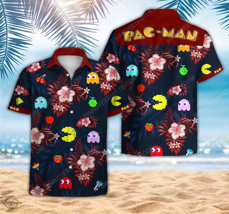 Tropical Pacman Game Movie Summer Vacation Hawaiian Shirt Tropical Pacman Game Movie Summer Vacation Hawaiian Shirt