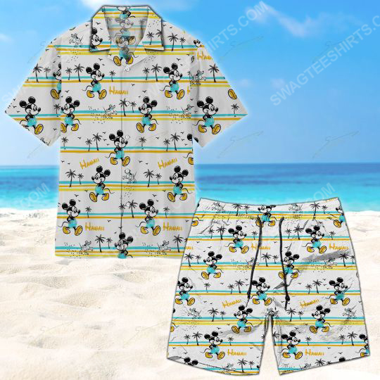 Tropical Palm Mickey Mouse Summer Vacation Hawaiian Shirt Tropical Palm Mickey Mouse Summer Vacation Hawaiian Shirt