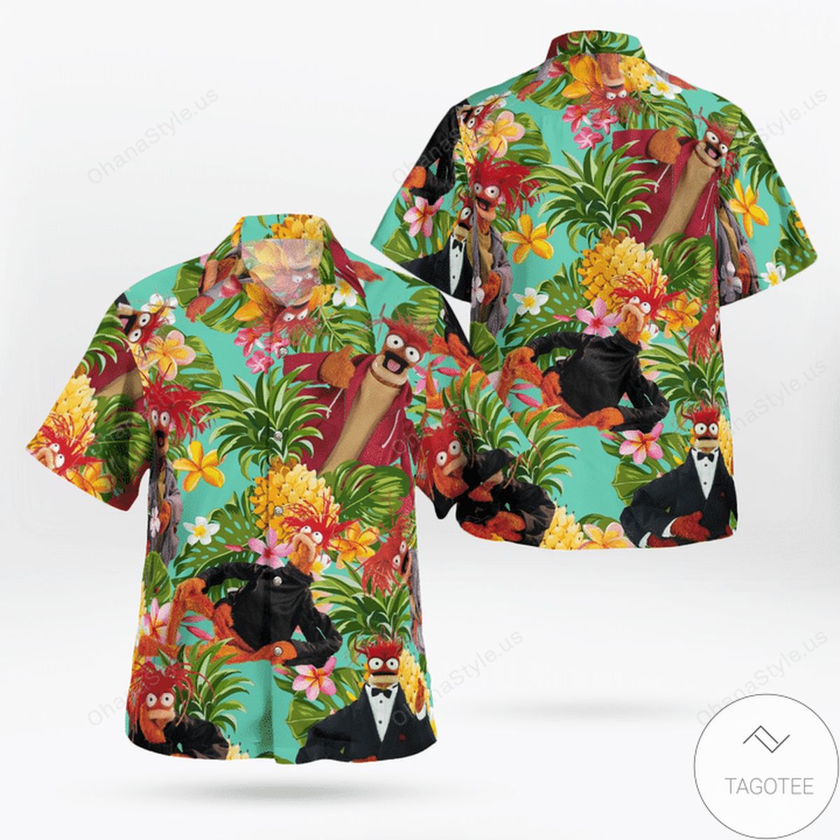 Tropical Pepe The King Prawn Hawaiian Shirt Tropical Pepe The King Prawn Hawaiian Shirt
