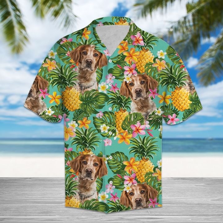 Tropical Pineapple Brittany Hawaiian Shirt Summer Button Up Tropical Pineapple Brittany Hawaiian Shirt Summer Button Up