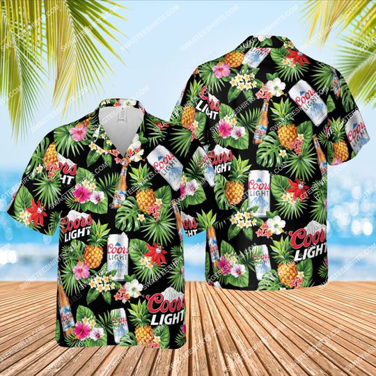 Tropical Pineapple Coors Light Beer All Over Print Hawaiian Shirt Tropical Pineapple Coors Light Beer All Over Print Hawaiian Shirt