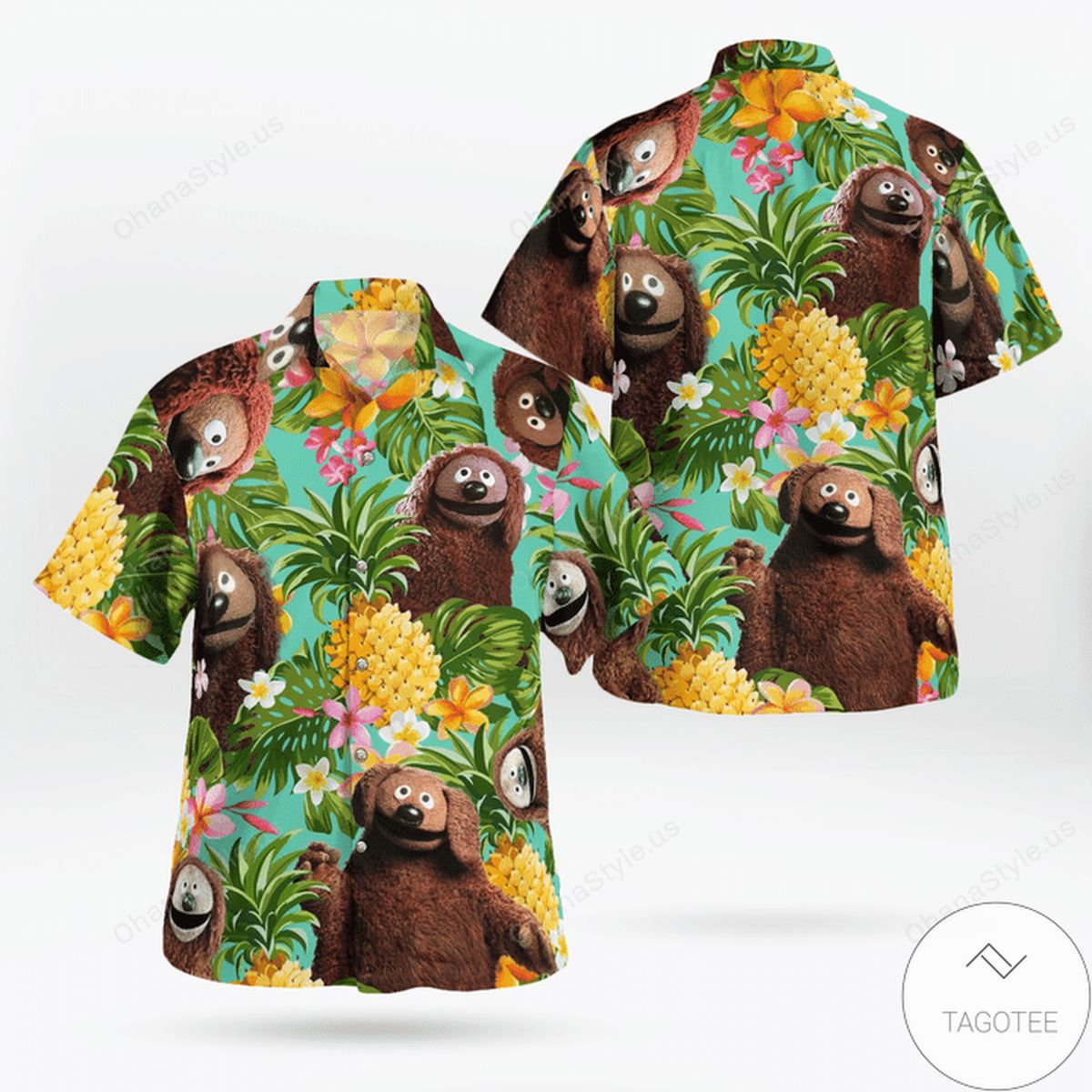 Tropical Rowlf The Dog Hawaiian Shirt Tropical Rowlf The Dog Hawaiian Shirt
