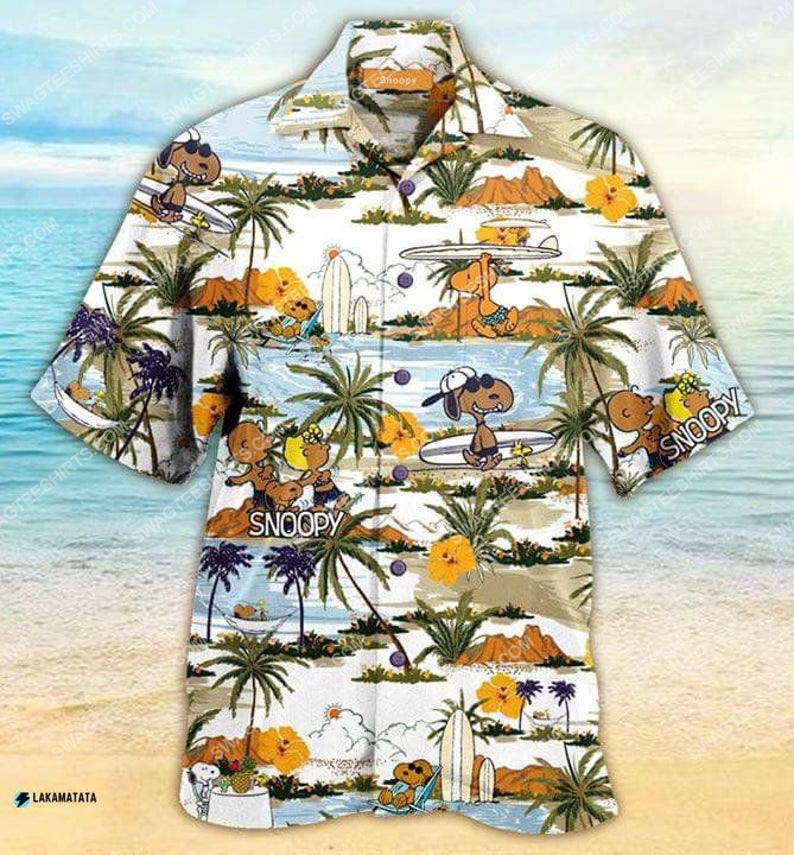 Tropical Snoopy And Friends Summer Vibe Hawaiian Shirt Tropical Snoopy And Friends Summer Vibe Hawaiian Shirt