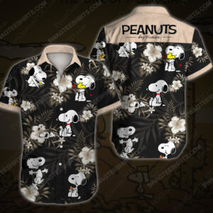 Tropical Snoopy Peanuts Cartoon Movie Disney Hawaiian Shirt