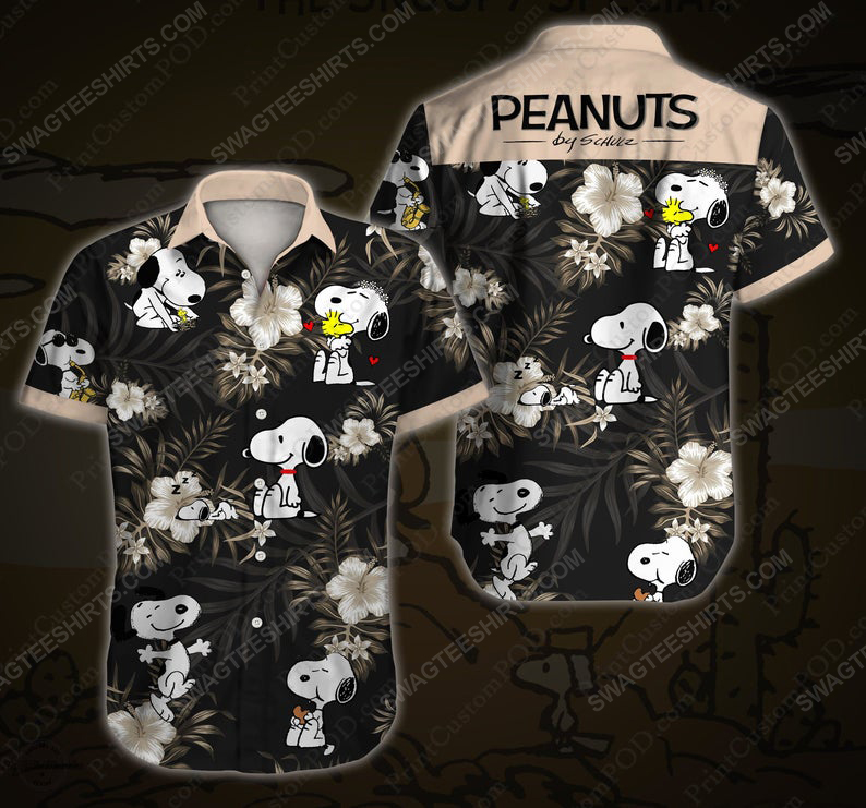 Tropical Snoopy Peanuts Cartoon Movie Disney Hawaiian Shirt Tropical Snoopy Peanuts Cartoon Movie Disney Hawaiian Shirt