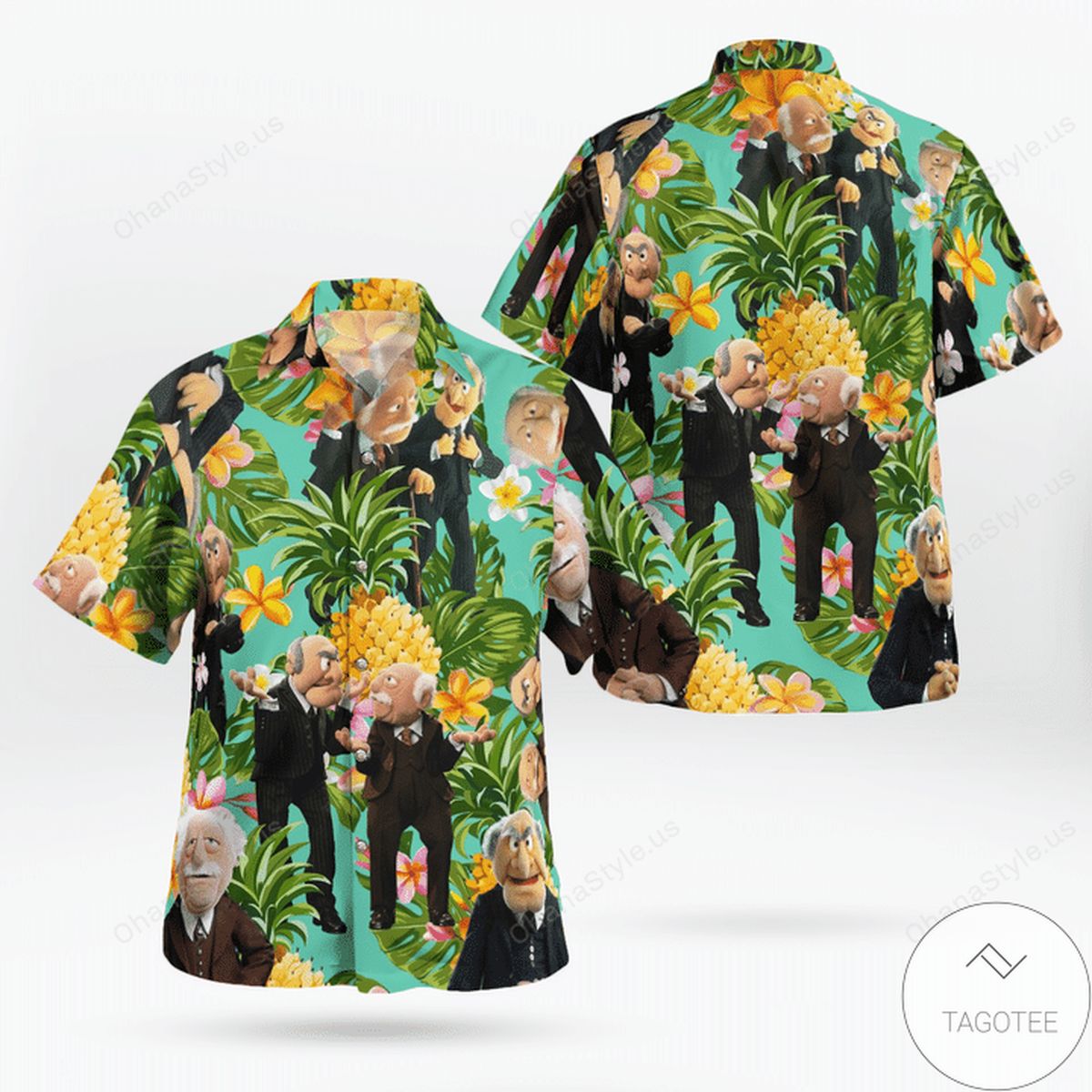 Tropical Statler And Waldorf Hawaiian Shirt Tropical Statler And Waldorf Hawaiian Shirt