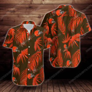 Tropical Summer Cleveland Browns Short Sleeve Hawaiian Shirt