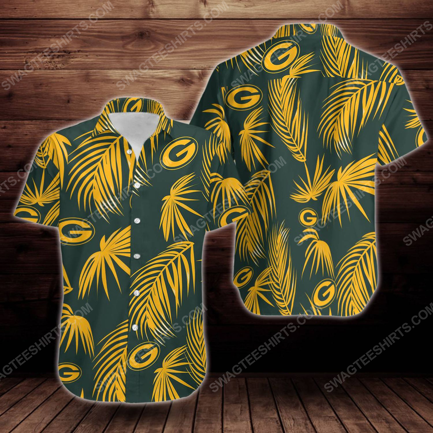 Tropical Summer Green Bay Packers Short Sleeve Hawaiian Shirt Tropical Summer Green Bay Packers Short Sleeve Hawaiian Shirt