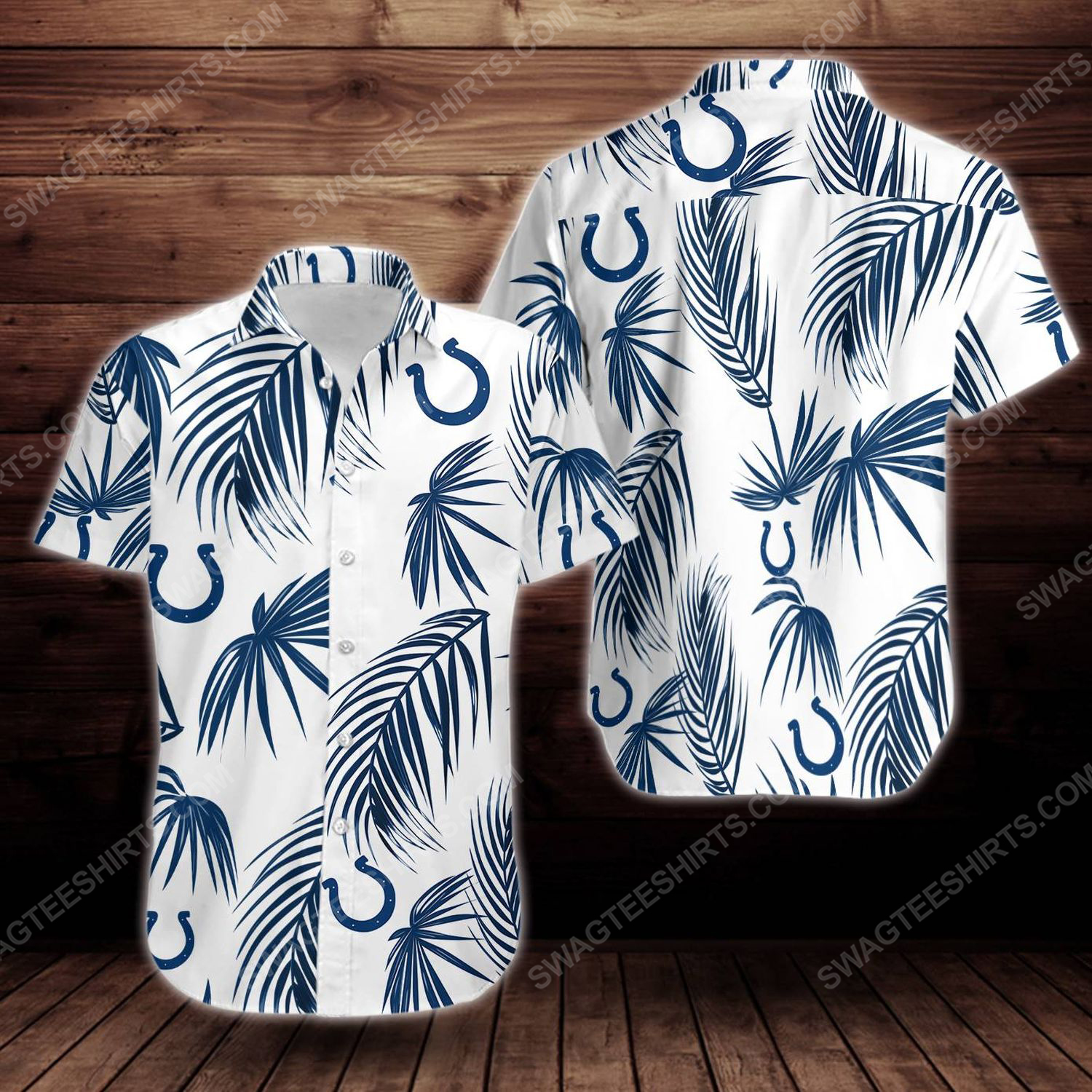 Tropical Summer Indianapolis Colts Short Sleeve Hawaiian Shirt Tropical Summer Indianapolis Colts Short Sleeve Hawaiian Shirt