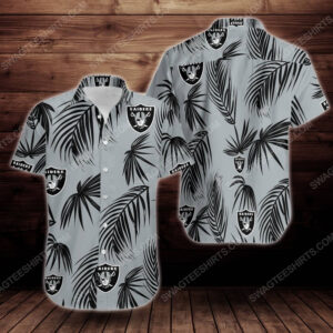 Tropical Summer Las Vegas Raiders Short Sleeve Hawaiian Shirt