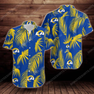 Tropical Summer Los Angeles Rams Short Sleeve Hawaiian Shirt