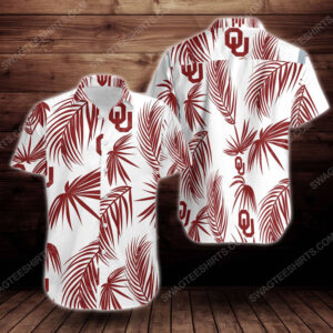 Tropical Summer Oklahoma Sooners Short Sleeve Hawaiian Shirt