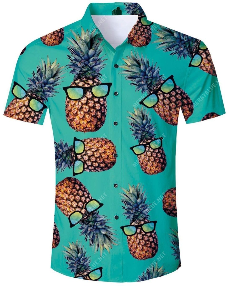 Tropical Summer Pineapple All Over Printed Hawaiian Shirt Tropical Summer Pineapple All Over Printed Hawaiian Shirt