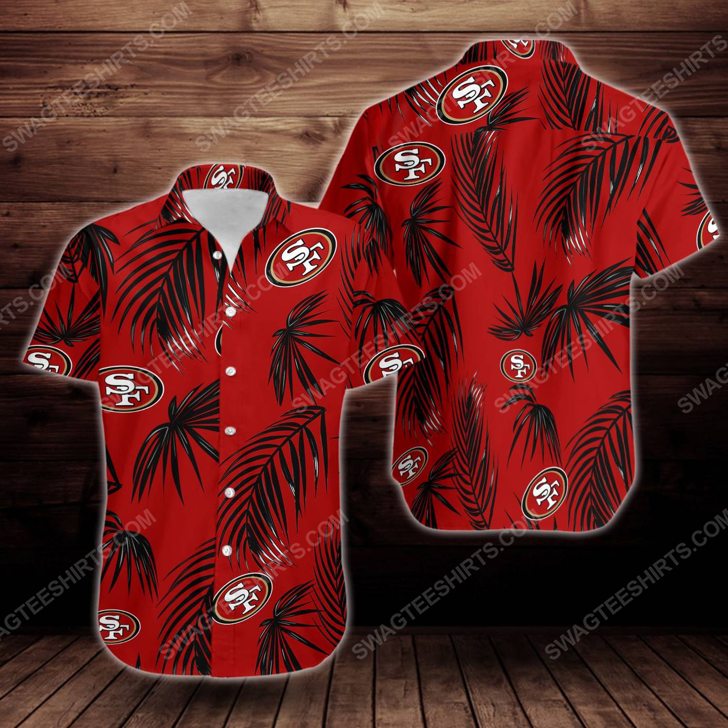 Tropical Summer San Francisco 49Ers Short Sleeve Hawaiian Shirt Tropical Summer San Francisco 49Ers Short Sleeve Hawaiian Shirt